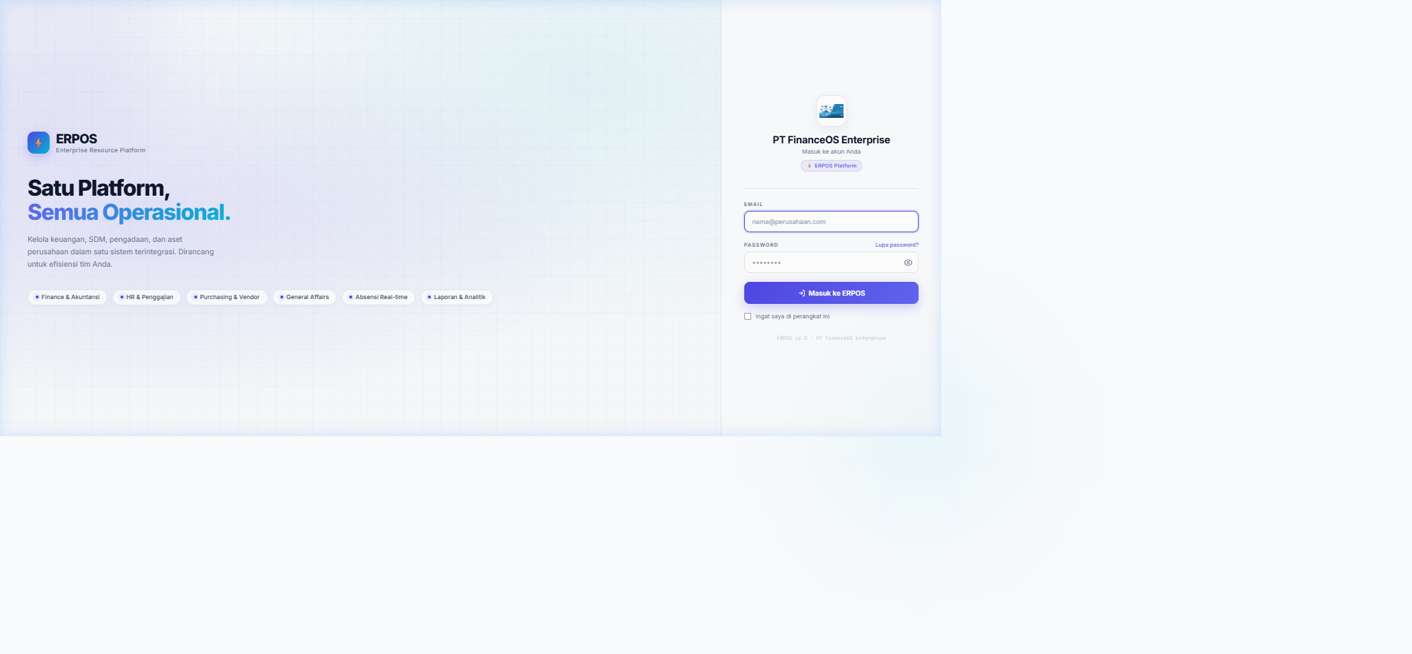 ERPOS — Enterprise Resource Platform